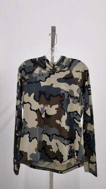 KUIU Gila Hoodie - Verde Camo Technical Sun Shirt (Size M)